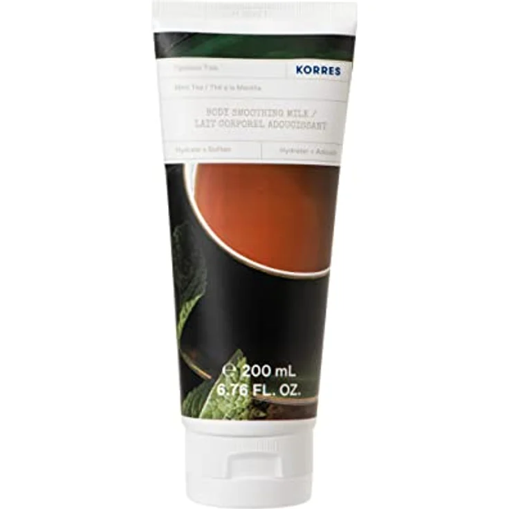 KORRES Mint Tea Glättende Bodymilk mit Aloe Vera, vegan, dermatologisch getestet, 200 ml – Bild 1