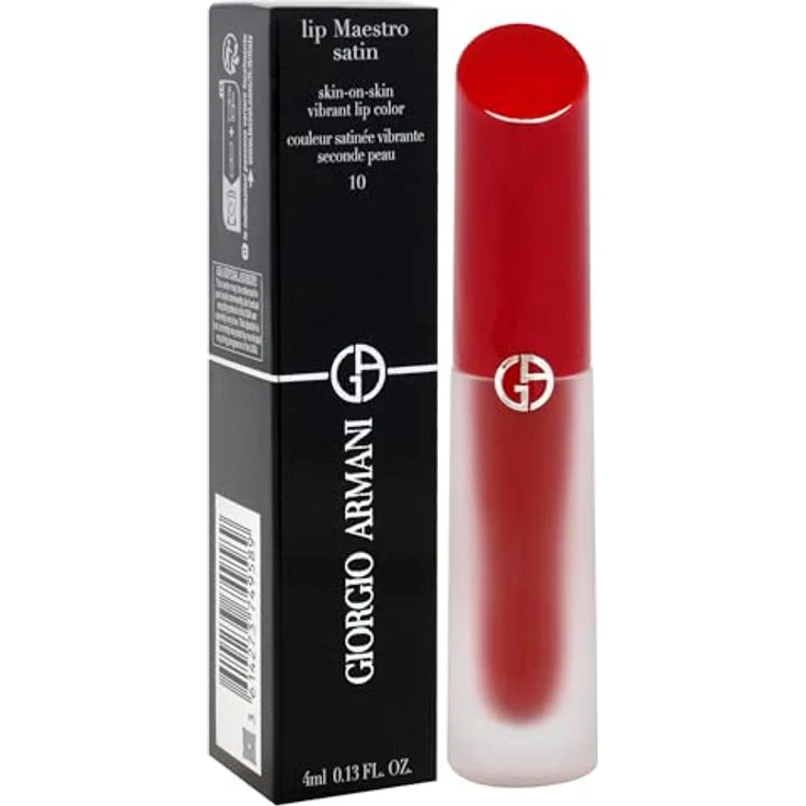 Armani Lip Maestro Satin, Hochpigmentierter Lippenstift mit samtigem matten Finish und pflegender Formel, 4 ml – Bild 3