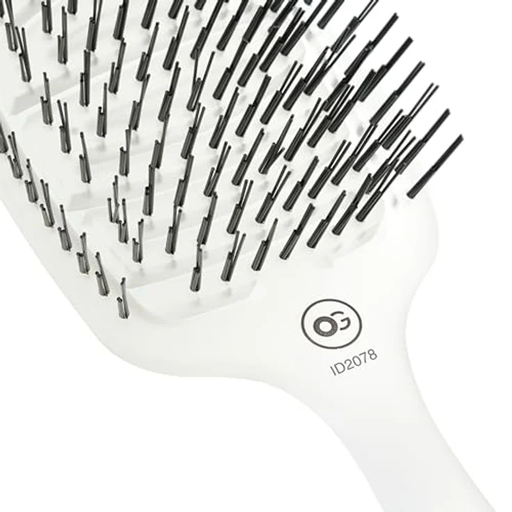Olivia Garden - Essential Care Flex Fine Hair Bristles Ice White. Für trockenes oder oder nasses Haar. Ein Detangler für feines Haar. – Bild 2