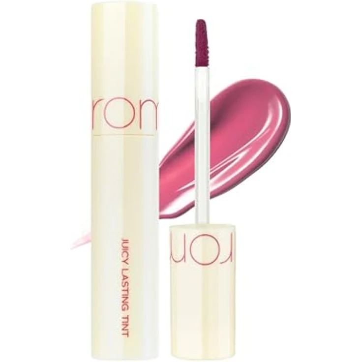 rom&nd Juicy Lasting Lipgloss Farbton 28 Bare Fig, hochpigmentiert, 5.5 g mit langanhaltendem Glanz und Pflegeeffekt – Bild 1