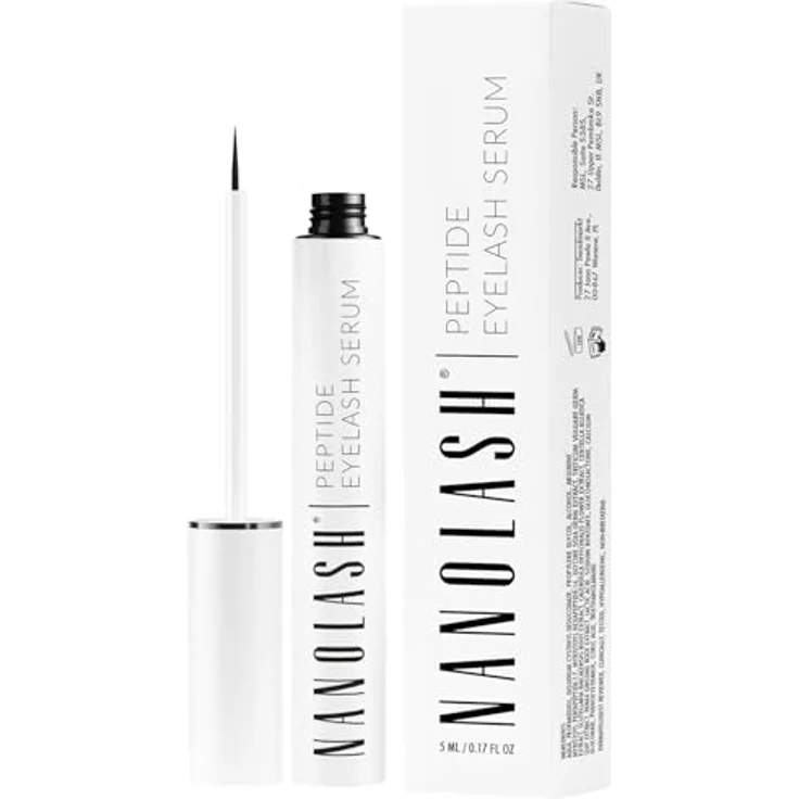 Nanolash Wimpernserum 5 ml, Peptidbasiertes Serum für längere und dichtere Wimpern, hypoallergen und ohne Hormone – Bild 1