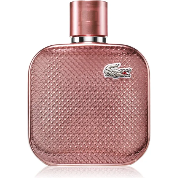 Lacoste L.12.12 Silver Rose, Eau de Parfum für Damen, 100 ml, blumiger Zitrusduft mit Moschusnote