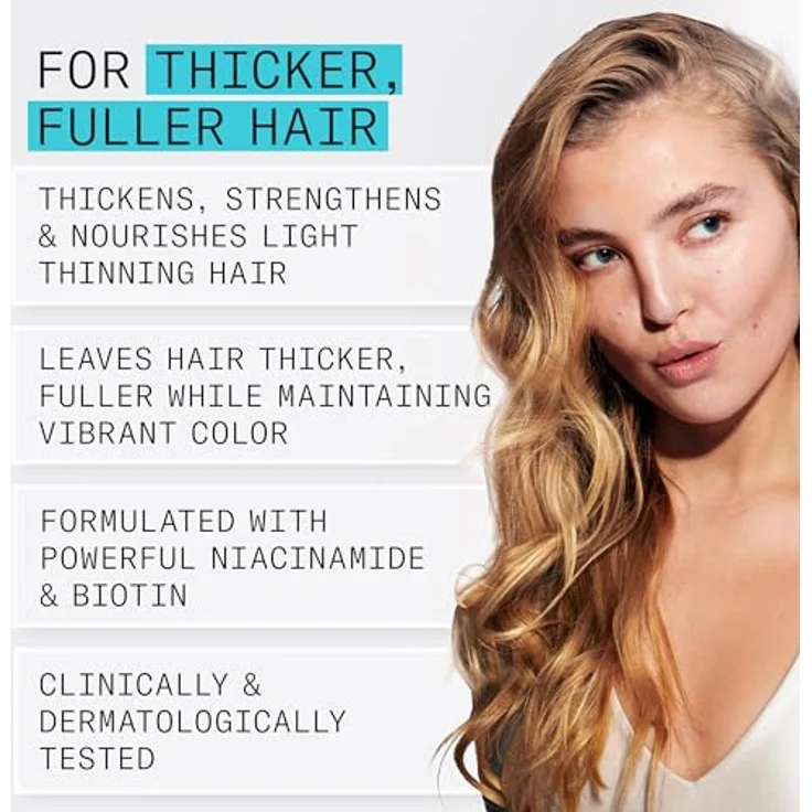 NIOXIN Scalp + Hair System 3 Conditioner – Haarspülung für coloriertes, trockenes & strapaziertes Haar. Beugt dünner werdendem Haar vor – mit Biotin, Koffein & Niacinamid (1 l) – Bild 4