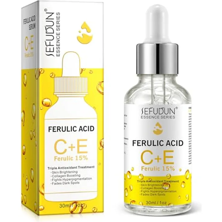 P-Beauty Cosmetic Accessories SEFUDUN C+E Ferulic Acid Gesichtsserum, 30ml, Anti-Aging, Vitamin C + E, Hautschutz, strahlender Teint