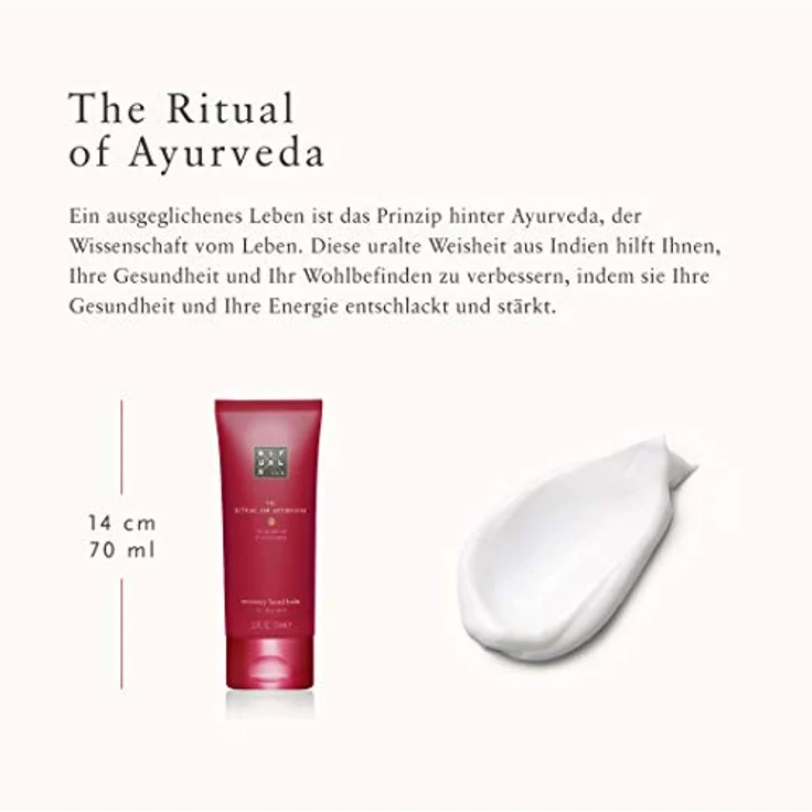 RITUALS Handbalsam von The Ritual of Ayurveda, 70 ml – Mit Indischer Rose & Süßmandelöl – Beruhigende & Pflegende Eigenschaften – Bild 3