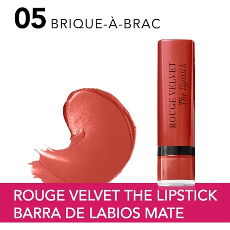 Bourjois Rouge Velvet The Lipstick 05-Brique A Brac 2,4 g – Bild 5