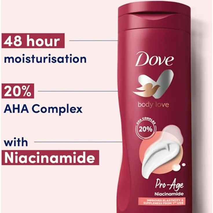 Dove Pro Age Care Körperlotion 400 ml - Nährende Feuchtigkeitspflege für reife Haut – Bild 4
