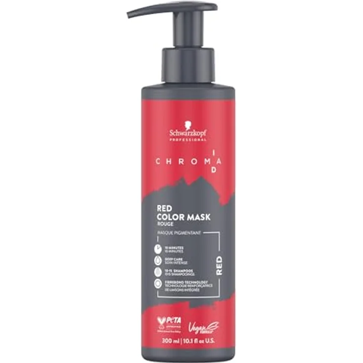 Schwarzkopf Professional CHROMA ID Bonding Color Mask Red 250 ml, vegane Haarmaske mit intensiver Pflege und lebendigen Farbergebnissen – Bild 1