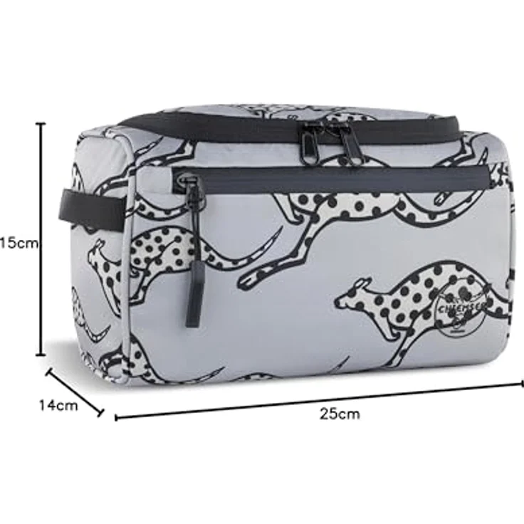 Chiemsee Necessaire Schultertasche Grau (4l), Jump N Fly Kollektion, wasserabweisendes Material, recyceltes PET – Bild 5