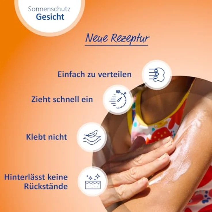 Ladival Kinder Sonnencreme LSF 50+, extra wasserfest, 4-fach Zellschutz, für empfindliche Haut, 50ml – Bild 5