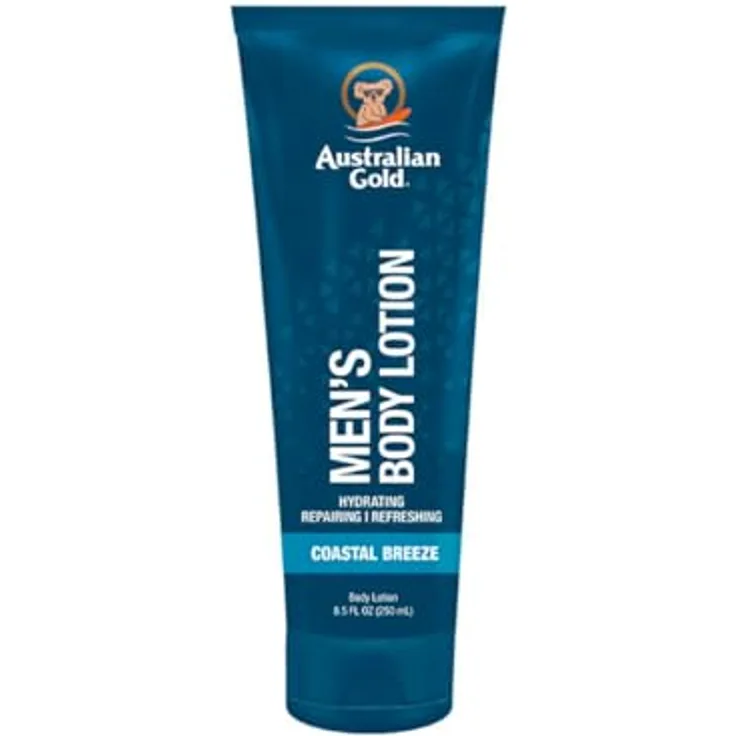 Australian Gold MEN'S BODY LOTION COASTAL BREEZE, Körperlotion für Herren, 250 ml