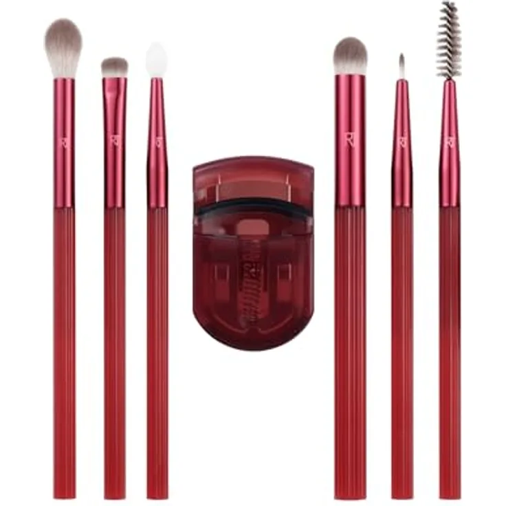 REAL TECHNIQUES Solar Power MOLTEN METALLIC Eye-Set - Professionelle Make-up-Pinsel für präzise Anwendung