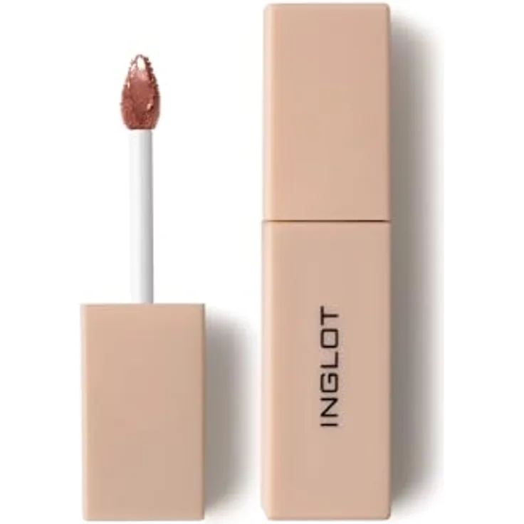 Inglot Glazed Lips Liquid SPF 50+ Lipgloss, 3,5 ml, Farbe 92, intensiver Glanz und mineralischer Lichtschutz