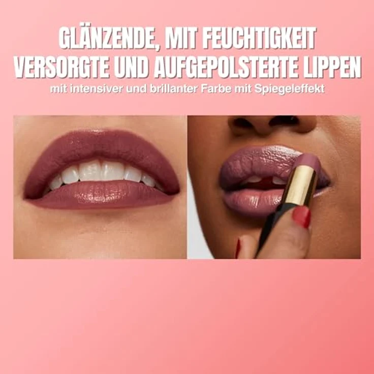 Revlon Super Lustrous Glass Shine Lipstick, Lippenstift mit brillanter Farbe und feuchtigkeitsspendender Formel mit Hyaluronsäure, Aloe und Rosenquarz, 007 Glazed Mauve, 3.1 ml – Bild 5