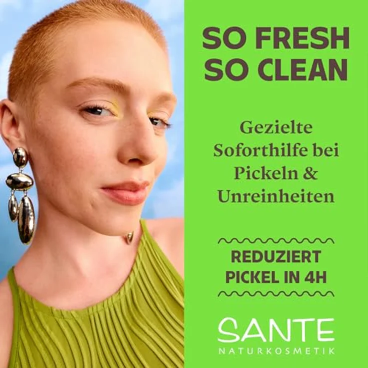 SANTE Pore Control Pickel Stopp, 15ml Soforthilfe gegen Pickel & Unreinheiten, mit Salicylsäure & Zink, vegan & dermatologisch getestet – Bild 2