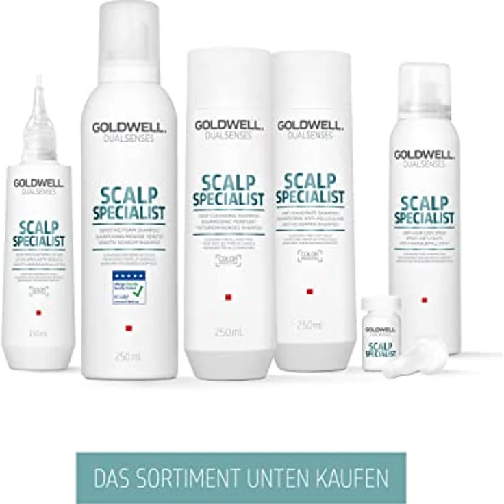 Goldwell Dualsenses Scalp Specialist Tiefenreinigendes Shampoo für sensible Kopfhaut und dünner werdendes Haar, 250 ml – Bild 5