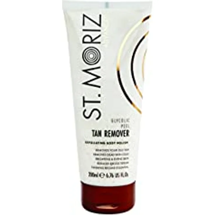 St Moriz Advanced Glycolic Peel Tan Remover | Peeling Fake Tan Remover Scrub mit Glykol- und Salicylsäure | entfernt alte, verblasste Bräune | 200 ml