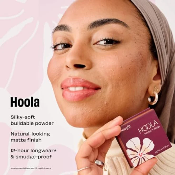 Benefit Bronzer Hoola, Matte Contouring für Damen, 8 g – natürlicher matter Bronzer mit 12 Stunden Halt, wasserfest und aufbaubar, für alle Hauttypen – Bild 4