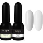 Didier Lab Premium Rubber Base Gel Set - Kautschuk-Unterlack für Nägel - Verlängerung bis zu 5mm - Milchig Weiss & Klar - 2x10ml - Preisvergleich