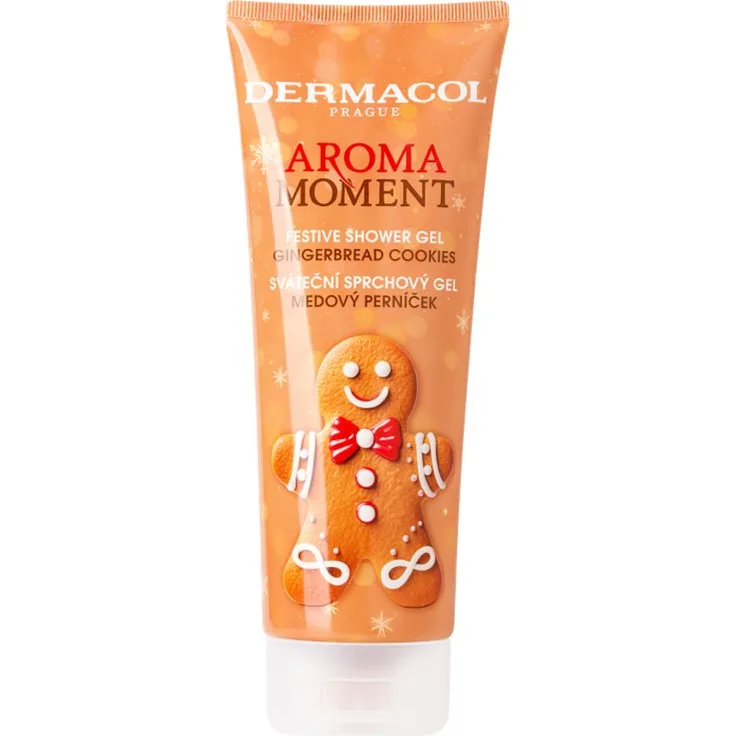 Dermacol Aroma Moment Gingerbread Cookies, Duschgel für Damen, 250 ml mit duftendem Keks-Aroma