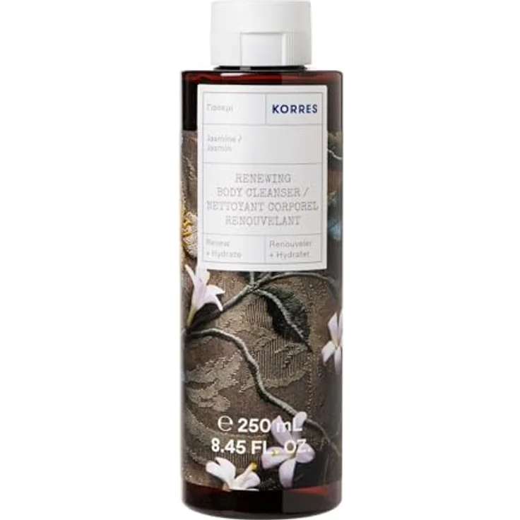 KORRES JASMINE Revitalisierendes Duschgel 250 ml mit Aloe-Extrakt und Weizenproteinen, subtiler Jasminduft – Bild 1