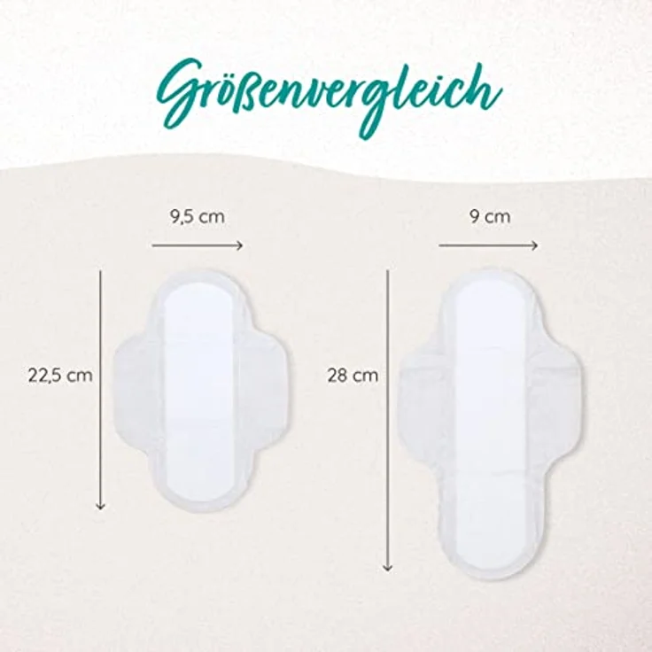 MYLILY® Damen Binden Bio Tag, 100% Bio-Baumwolle, atmungsaktiv, ohne Duftstoffe, für starke Blutung, mit Flügeln, 14 Stück – Bild 5