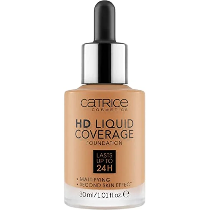 Catrice HD Liquid Coverage Foundation, Wasserfestes Liquid Make-up mit Pipette, 30ml, Nr. 065 Bronze Beige, hohe Deckkraft, mattierend, vegan, clean beauty – Bild 1