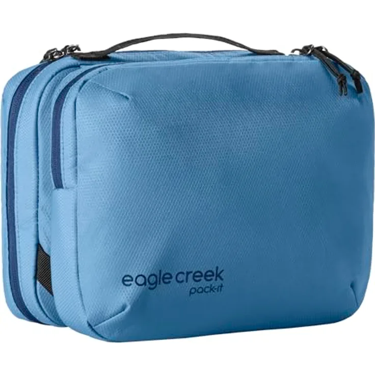 Eagle Creek Pack-It Reveal Trifold Toilettenartikel-Set, Blue Dawn, Einheitsgröße mit drei großen Fächern