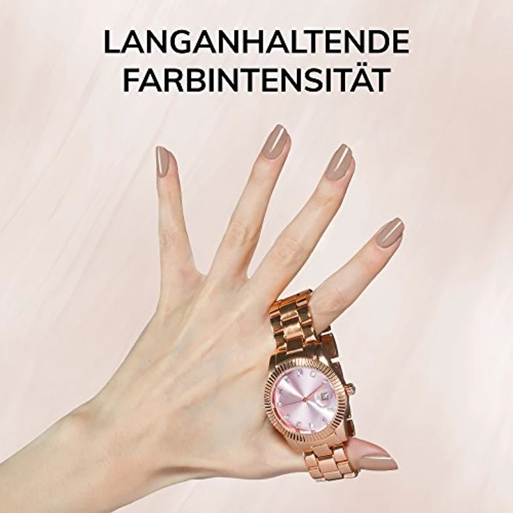 Manhattan Super Gel Nagellack – Gel Maniküre Effekt ganz ohne UV Licht – Taupefarbener Nail Polish mit bis zu 14 Tagen Halt – Farbe Time For Taupe 175 – 1 x 12ml – Bild 3