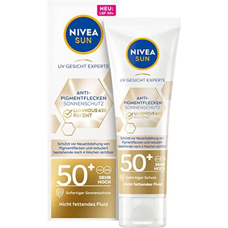 Nivea Sun UV Gesicht Luminous630® Anti Pigmentflecken Sonnencreme 40 ml – Bild 1