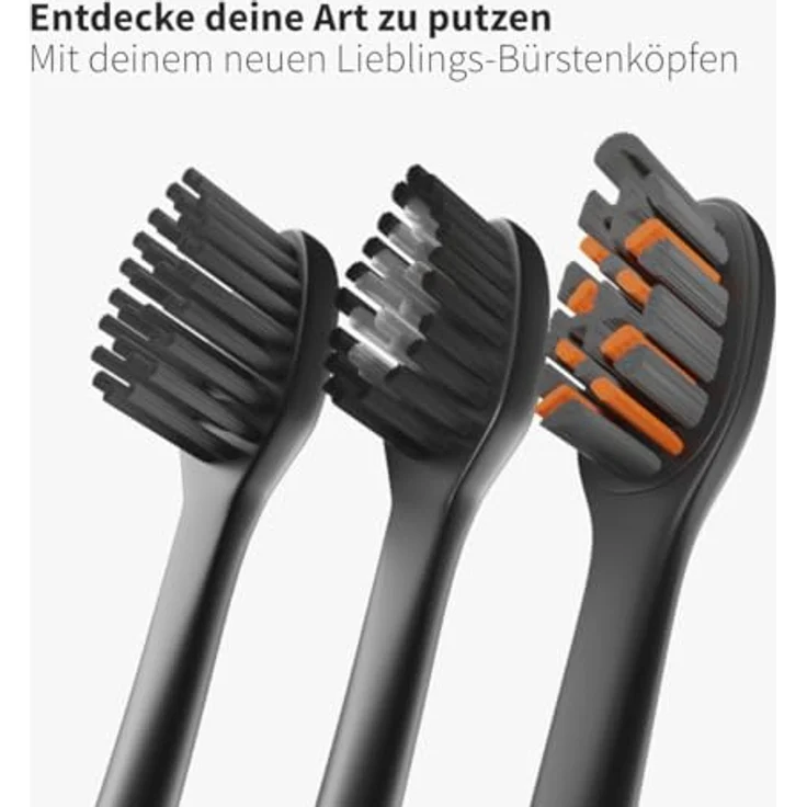 Zahnheld Gero 2 Schallzahnbürste, elektrische Zahnbürste mit Etui schwarz, 5 Putzmodi, lange Akkulaufzeit für Erwachsene, ideal für Reisen – Bild 5
