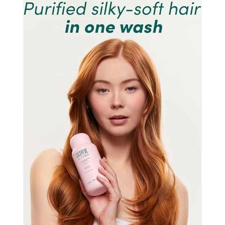 Coco & Eve Klärendes Detox-Shampoo, entfernt hartes Wasser und Ablagerungen, entgiftet die Kopfhaut mit Hibiskusessig, farbsicher und hautschonend (280 ml) – Bild 3