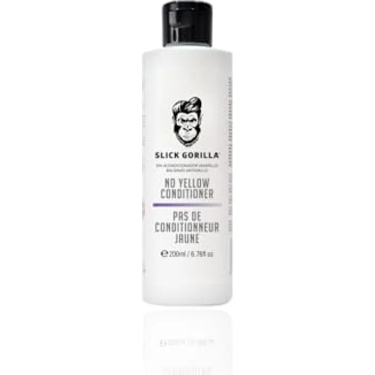 Slick Gorilla No Yellow Conditioner, 200 ml, sulfatfrei mit starken violetten Pigmenten zur Reduzierung von unerwünschten Tönen in blondem Haar