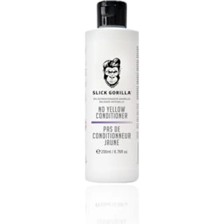 Slick Gorilla No Yellow Conditioner, 200 ml, sulfatfrei mit starken violetten Pigmenten zur Reduzierung von unerwünschten Tönen in blondem Haar – Bild 1
