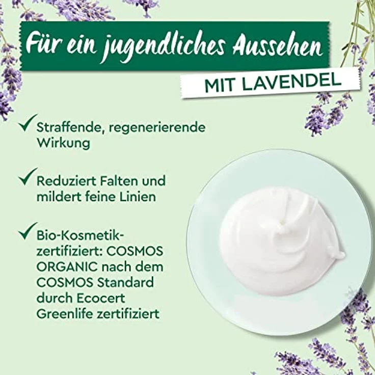 Garnier Bio Lavendel Feuchtigkeitspflege Gesichtspflege 50 ml mit feuchtigkeitsspendender Wirkung – Bild 2