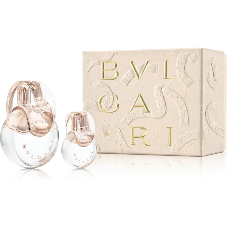 BVLGARI Omnia Crystalline Geschenkset für Damen, Eau de Toilette 100 ml und 15 ml, limitierte Edition