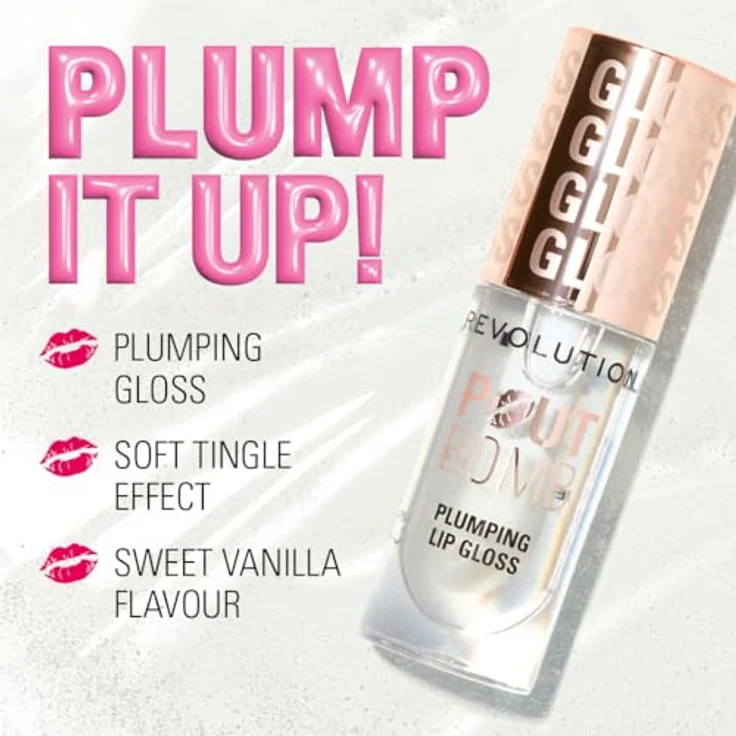 Makeup Revolution London Pout Bomb Lipgloss mit Volumen-Effekt 4,6 ml Farbton Kiss – Bild 4
