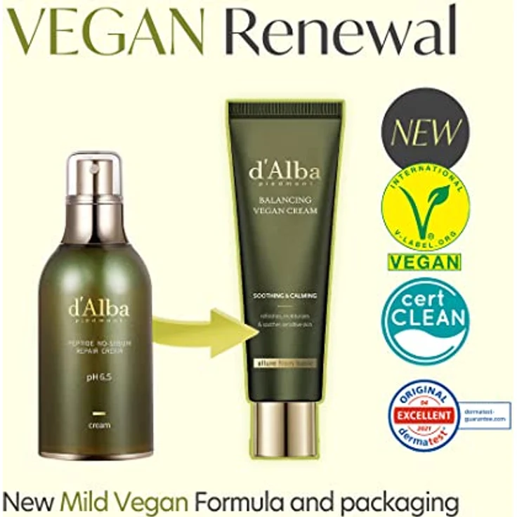 d'Alba Balancing Vegan Cream Gesichtscreme, mit weißen Trüffeln und Vitamin E, für empfindliche Haut, 50 ml – Bild 2