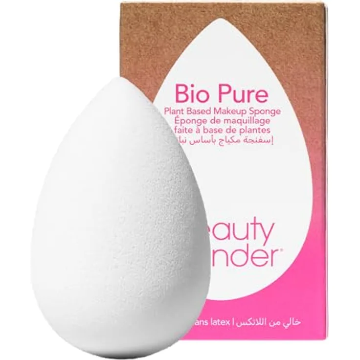beautyblender Bio Pure Make-Up Schwamm, Biopure® aus nachhaltigem Bioplush™-Schaum, grün