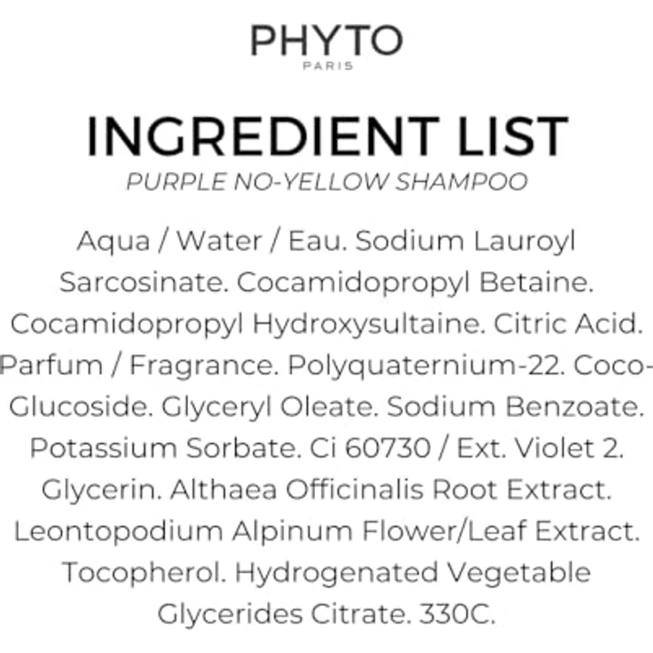 Phyto VIOLET No Yellow Shampoo 250 ml, Pflege für coloriertes Haar – Bild 5