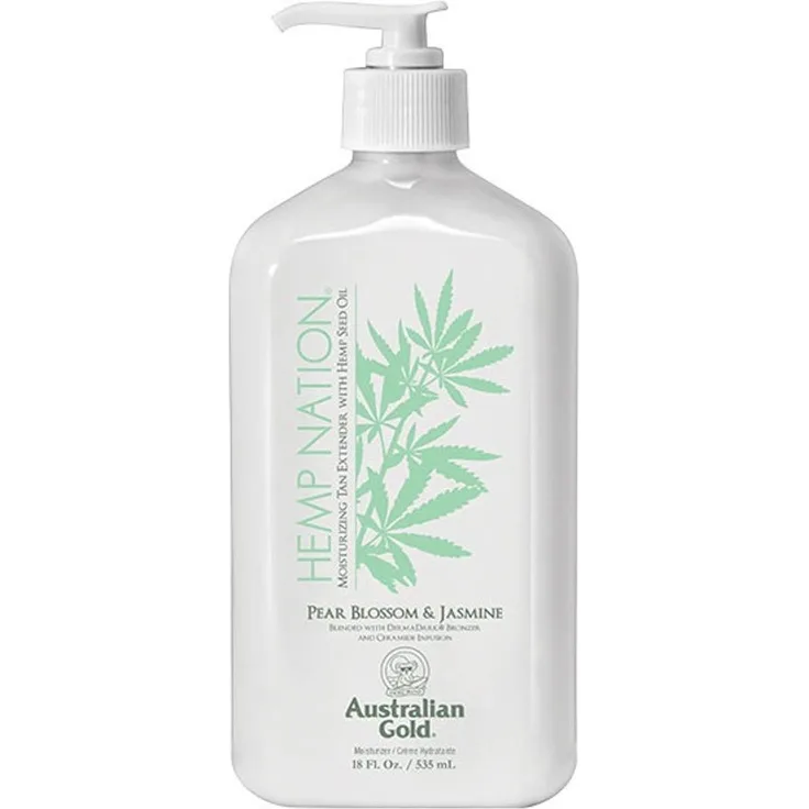 Australian Gold Hemp Nation Tropical Seltzer Bodylotion, 535 ml – feuchtigkeitsspendende Körperlotion mit exotischem Duft