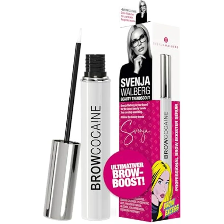 Svenja Walberg BROWCOCA!NE® Augenbrauen-Serum für schnelles Wachstum, vegane Pflege, Testsieger, MADE IN GERMANY