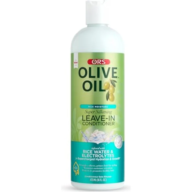 ORS Max Moisture Deep Conditioner 473 ml, mit Olivenöl, Hydrolysierte Seide & Panthenol, stärkt & repariert, spendet Feuchtigkeit und Elastizität – Bild 1