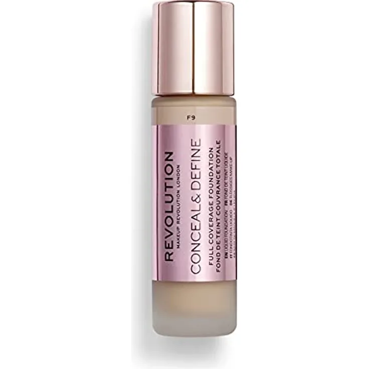 Makeup Revolution, Conceal & Define Grundierung, F9, 23ml