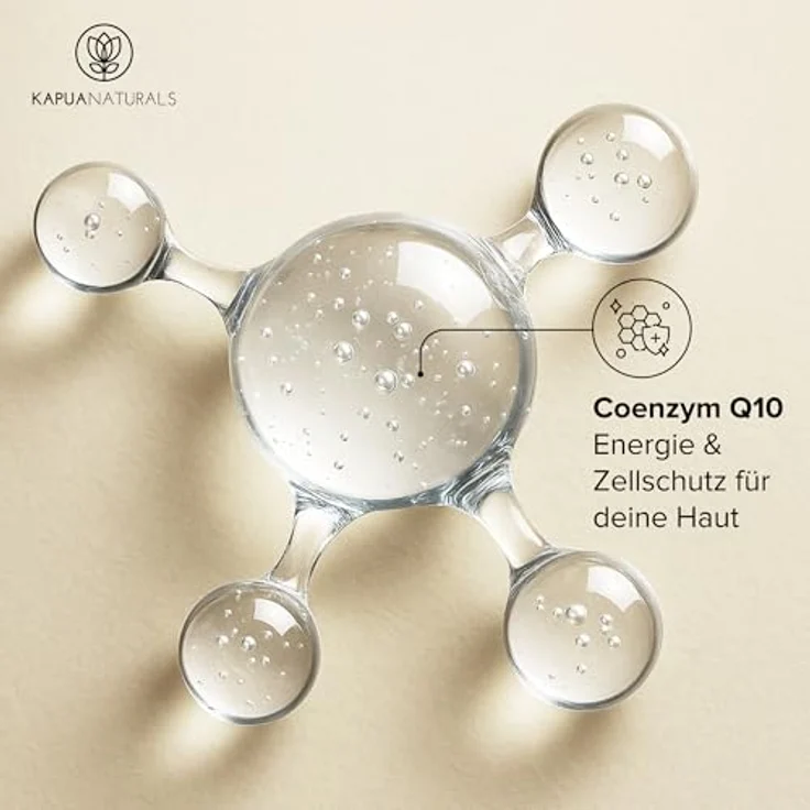 Kapua Naturals Bio Hyaluron Gesichtscreme 100ml + Q10, Anti-Aging Pflege mit natürlichem UV-Schutz, Sheabutter & Mandelöl, unisex, Tiegel – Bild 4