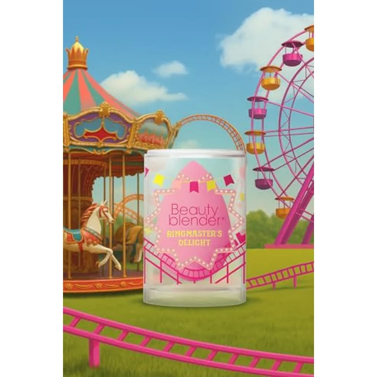 beautyblender Rosie Ringmaster's Delight, Limitierte Edition Make-up Schwamm, latexfrei, wiederverwendbar, für Flüssigmake-up, BB Cream, Puder & Highlighter, rosafarben – Bild 3