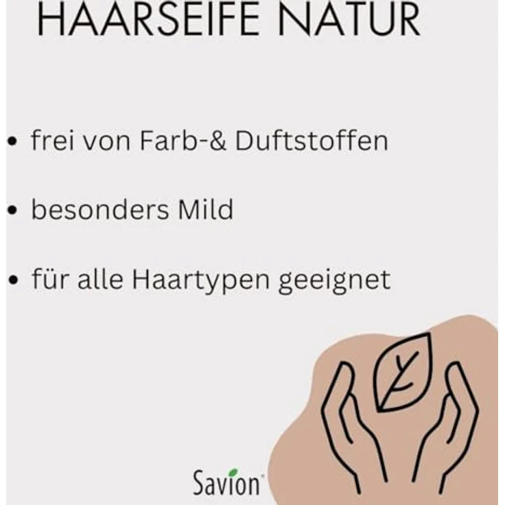Savion Haarseife Natur Alle Haartypen – Bild 3