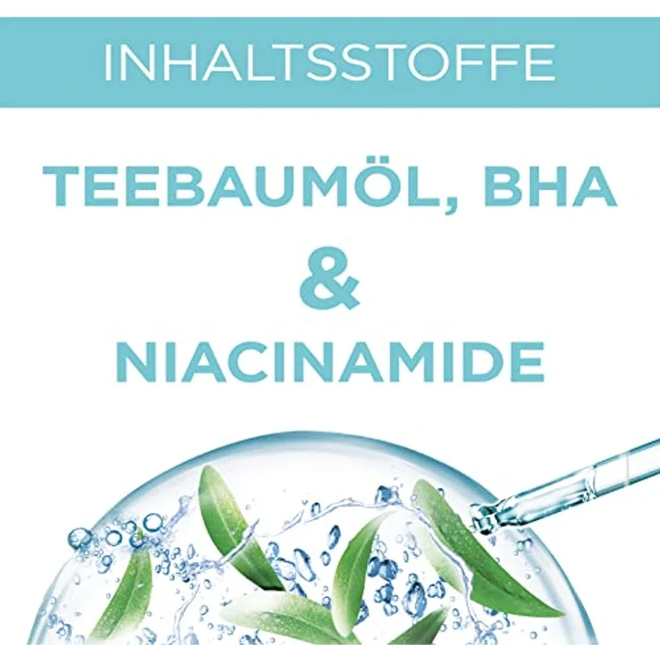 Garnier Tuchmaske, Gesichtsmaske für fettige Haut, Anti-Unreinheiten, Formel mit Teebaumöl und Salizylsäure, Hautklar Aktiv, 23 g – Bild 5