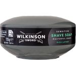 Wilkinson Sword Shave Soap, Sensitive Rasierseife 125 g für empfindliche Haut, minimiert Hautirritationen