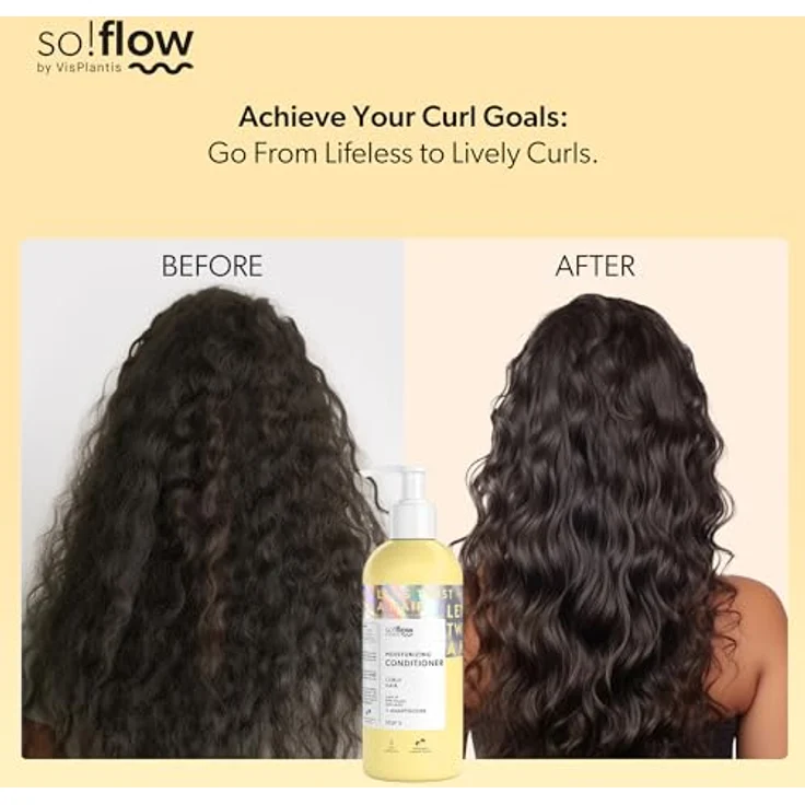 SO!FLOW Curly Hair Nourishing Conditioner, 400 ml, mit nährendem Leinöl für lockiges Haar – Bild 4